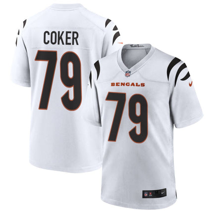 Andrew Coker Cincinnati Bengals 2025 Game Jersey - White