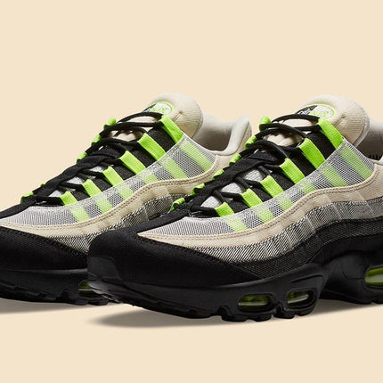 Men's Nike Air Max 95 Black Summit White-Volt Shoes