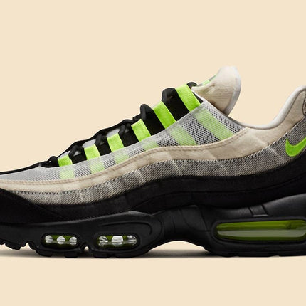 Men's Nike Air Max 95 Black Summit White-Volt Shoes