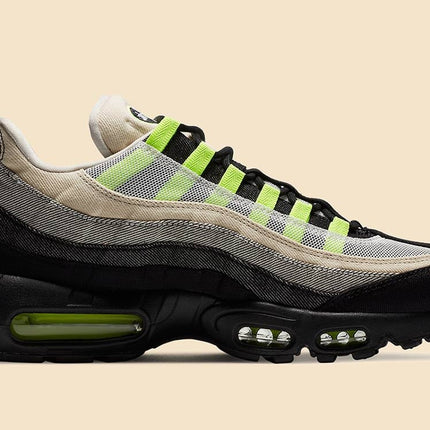 Men's Nike Air Max 95 Black Summit White-Volt Shoes