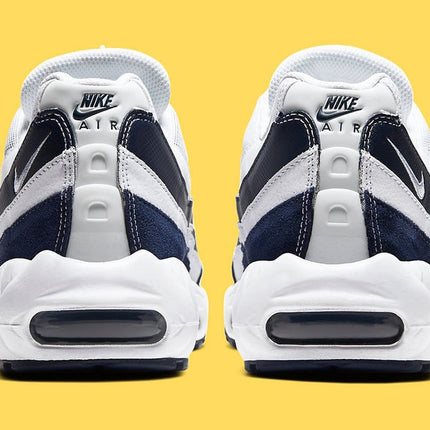 Men's Nike Air Max 95 White Midnight Navy Shoes