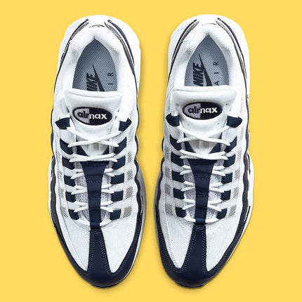 Men's Nike Air Max 95 White Midnight Navy Shoes
