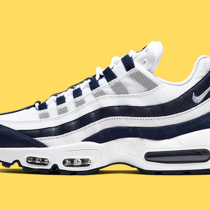 Men's Nike Air Max 95 White Midnight Navy Shoes