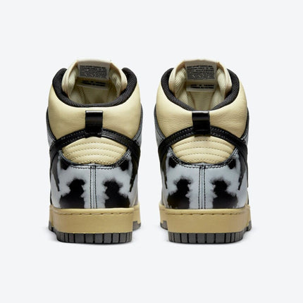 Men's Nike Dunk High Black Acid Wash Shoes