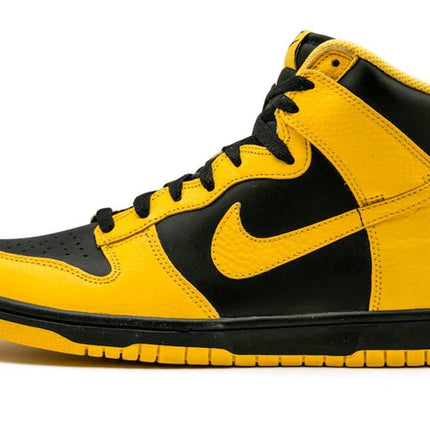 Men's Nike Dunk High Black Varsity Maize Shoes