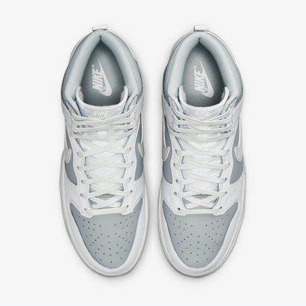 Men's Nike Dunk High White And Grey Shoes