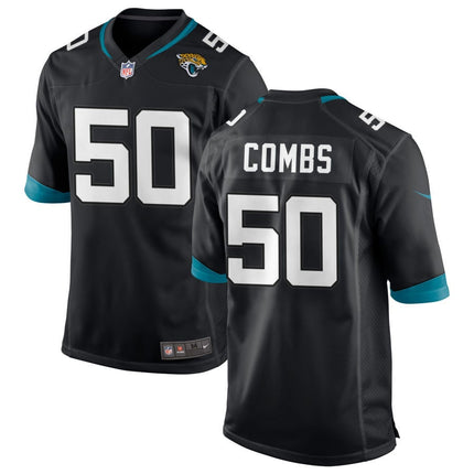 Branson Combs Jacksonville Jaguars 2025 Game Jersey - Black