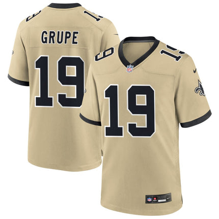 Blake Grupe New Orleans Saints 2025 Gameday Golds Alternate Game Jersey - Gold