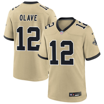 Chris Olave New Orleans Saints 2025 Gameday Golds Alternate Game Jersey - Gold