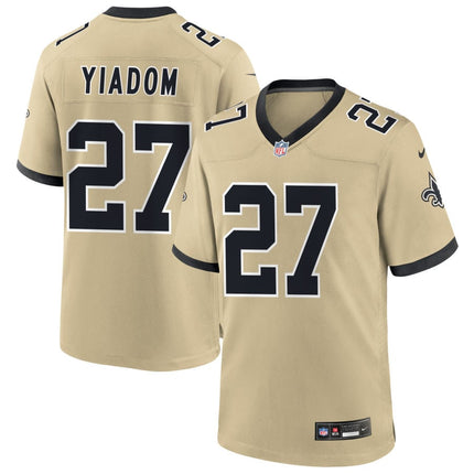 Issac Yiadom New Orleans Saints 2025 Gameday Golds Alternate Game Jersey - Gold