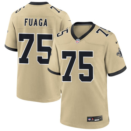 Taliese Fuaga New Orleans Saints 2025 Gameday Golds Alternate Game Jersey - Gold