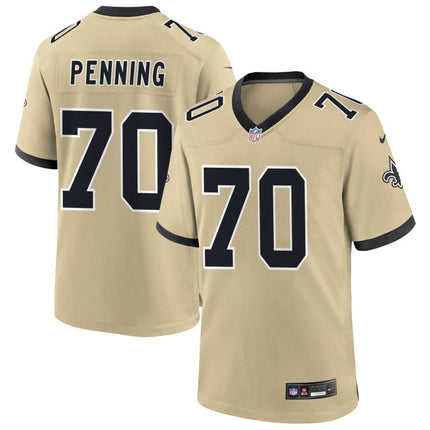 Trevor Penning New Orleans Saints 2025 Gameday Golds Alternate Game Jersey - Gold