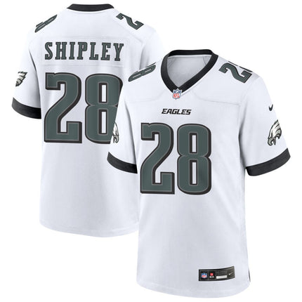 Will Shipley Philadelphia Eagles 2025 Game Jersey - White