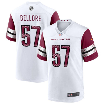 Nick Bellore Washington Commanders 2025 Game Player Jersey - White