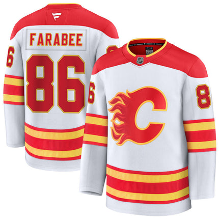 Joel Farabee Calgary Flames 2025 Away Jersey - White