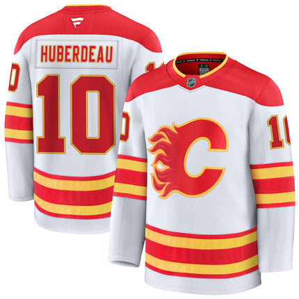 Jonathan Huberdeau Calgary Flames 2025 Away Jersey - White