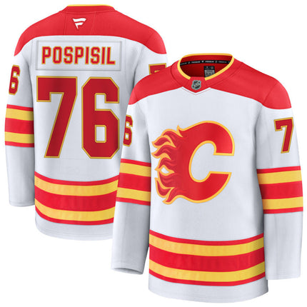Martin Posposil Calgary Flames 2025 Away Jersey - White