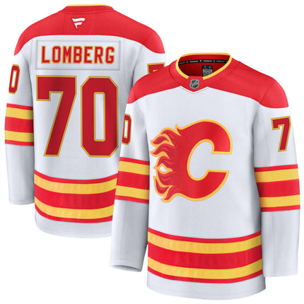 Ryan Lomberg Calgary Flames 2025 Away Jersey - White