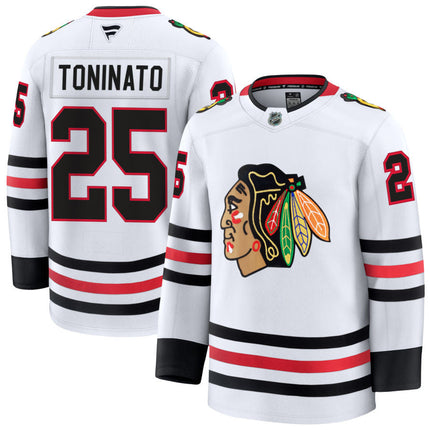 Dominic Toninato Chicago Blackhawks 2025 Away Jersey - White