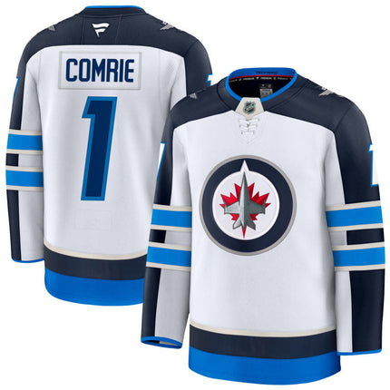 Eric Comrie Winnipeg Jets 2025 Away Jersey - White