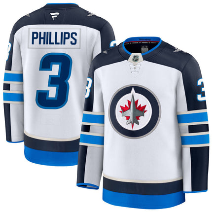 Isaak Phillips Winnipeg Jets 2025 Away Jersey - White