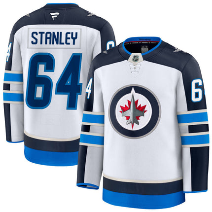 Logan Stanley Winnipeg Jets 2025 Away Jersey - White