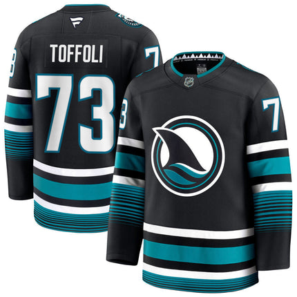 Tyler Toffoli San Jose Sharks 2025 Alternate Jersey - Black