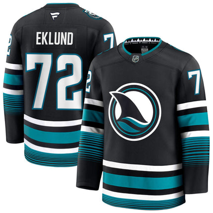William Eklund San Jose Sharks 2025 Alternate Jersey - Black