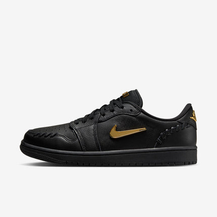 Men's Air Jordan 1 Low 'Black Metallic Gold' Shoes