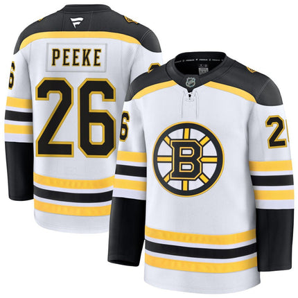 Andrew Peeke Boston Bruins 2025 Away Jersey - White