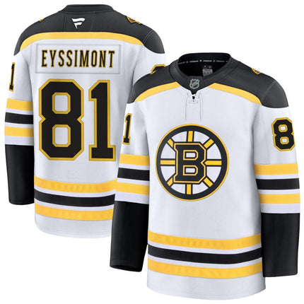 Michael Eyssimont Boston Bruins 2025 Away Jersey - White
