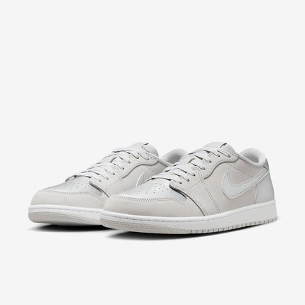 Men's Air Jordan 1 Low 'Metallic Silver' Shoes