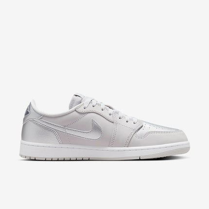 Men's Air Jordan 1 Low 'Metallic Silver' Shoes