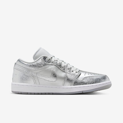 Men's Air Jordan 1 Low 'Metallic Silver' Shoes