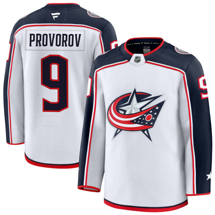 Ivan Provorov Columbus Blue Jackets 2025 Away Jersey - White