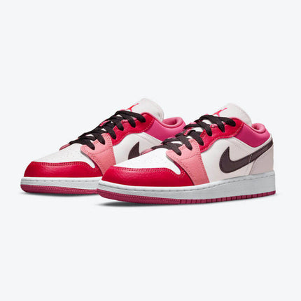 Men's Air Jordan 1 Low 'Pink Red' Shoes