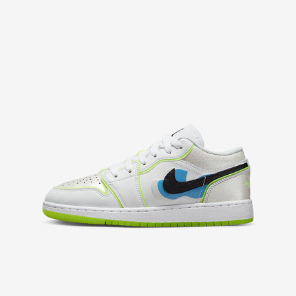 Men's Air Jordan 1 Low 'White Black-Platinum Tint' Shoes