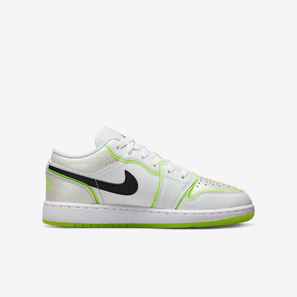 Men's Air Jordan 1 Low 'White Black-Platinum Tint' Shoes