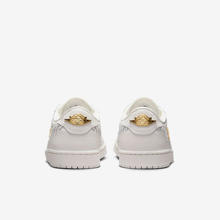 Men's Air Jordan 1 Low 'White Metallic Gold' Shoes