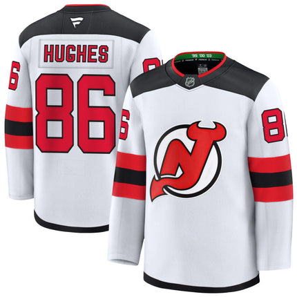 Jack Hughes New Jersey Devils 2025 Away Jersey - White