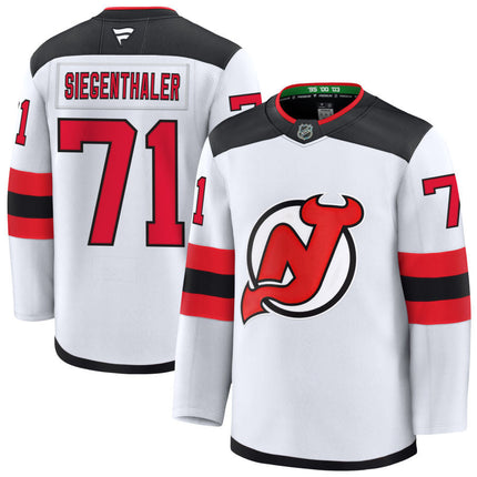 Jonas Siegenthaler New Jersey Devils 2025 Away Jersey - White