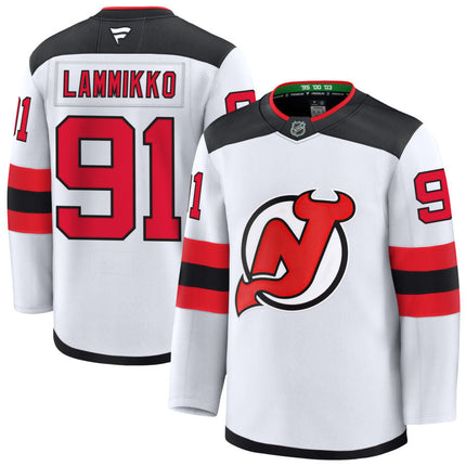 Juho Lammikko New Jersey Devils 2025 Away Jersey - White