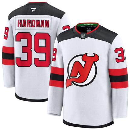 Mike Hardman New Jersey Devils 2025 Away Jersey - White