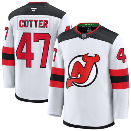Paul Cotter New Jersey Devils 2025 Away Jersey - White