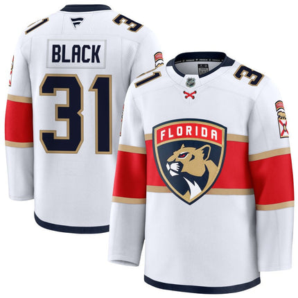Cooper Black Florida Panthers 2025 Away Jersey - White