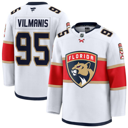 Sandis Vilmanis Florida Panthers 2025 Away Jersey - White