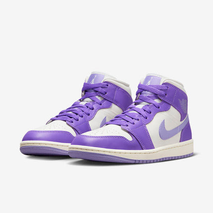 Men's Air Jordan 1 Mid 'Action Grape' Shoes