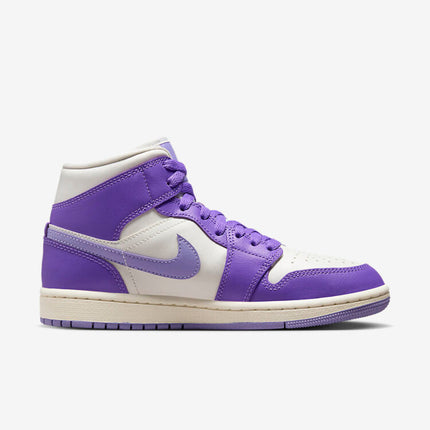 Men's Air Jordan 1 Mid 'Action Grape' Shoes