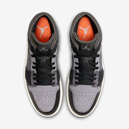Men's Air Jordan 1 Mid 'Black' Shoes