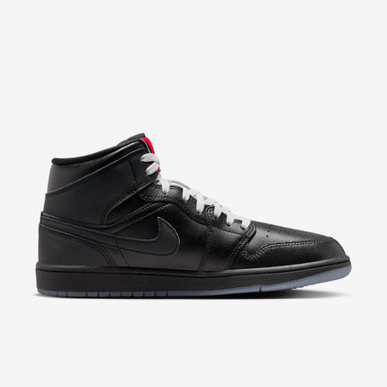 Men's Air Jordan 1 Mid 'Black Metallic' Shoes
